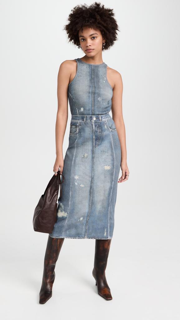 ACNE STUDIOS Trompe-l'oeil ビキニ ACNE STUDIOS Trompe L'Oeil Printed Ribbed Cotton Tank | endource
