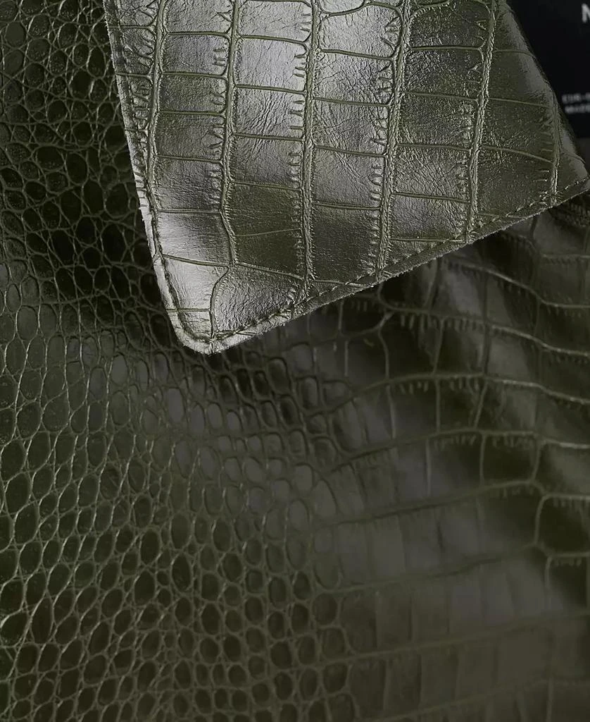 Mango Women
s Crocodile-Effect Faux Leather Jacket 3