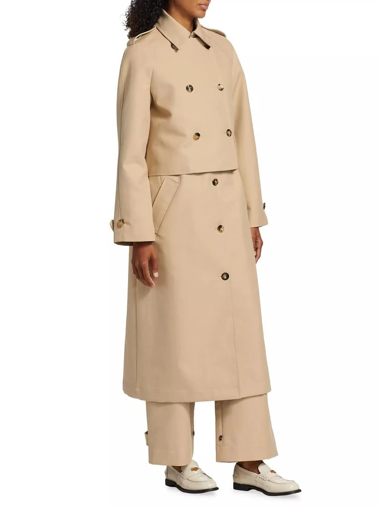 Rosetta Getty 2-In-1 Cotton Double-Layered Trench Coat 4