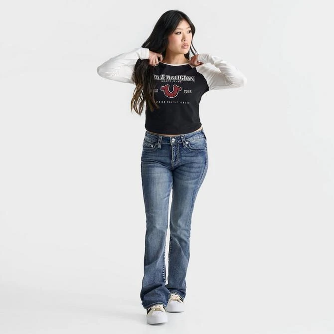 True Religion Women's True Religion Raglan Long-Sleeve T-Shirt 3