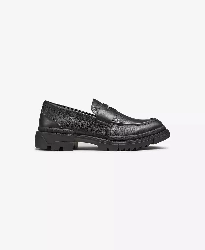 Karl Lagerfeld Paris Men's Tumbled Leather Lug Sole Penny Loafer 2