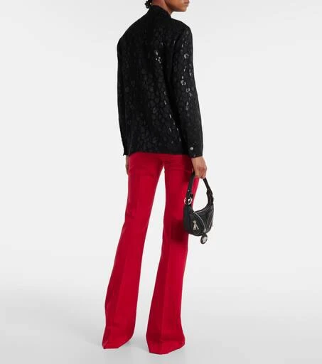 Versace Jacquard satin blouse 3