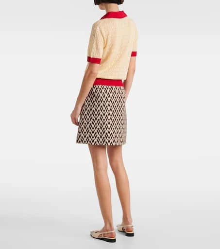 Valentino Linen-blend polo sweater 3