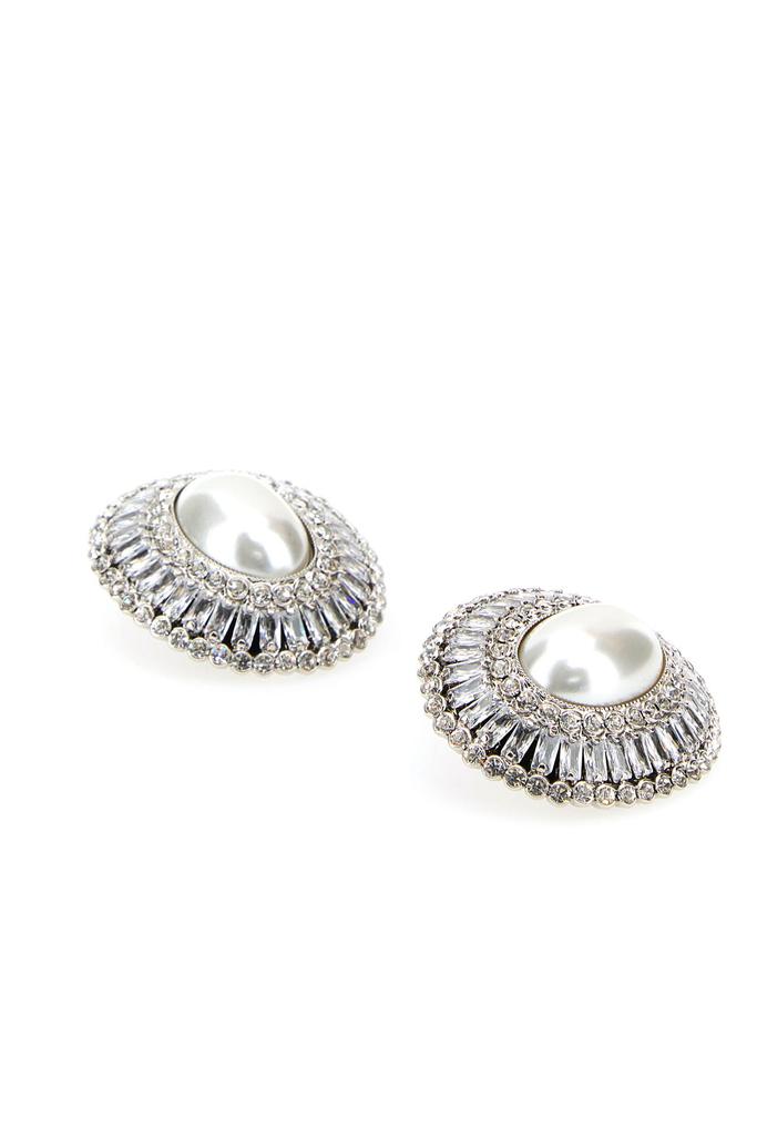 Alessandra Rich Embellished metal earrings