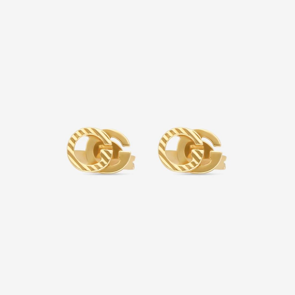 Gucci Gucci Running G 18K Yellow Gold Stud Earrings YBD65221900100U 1
