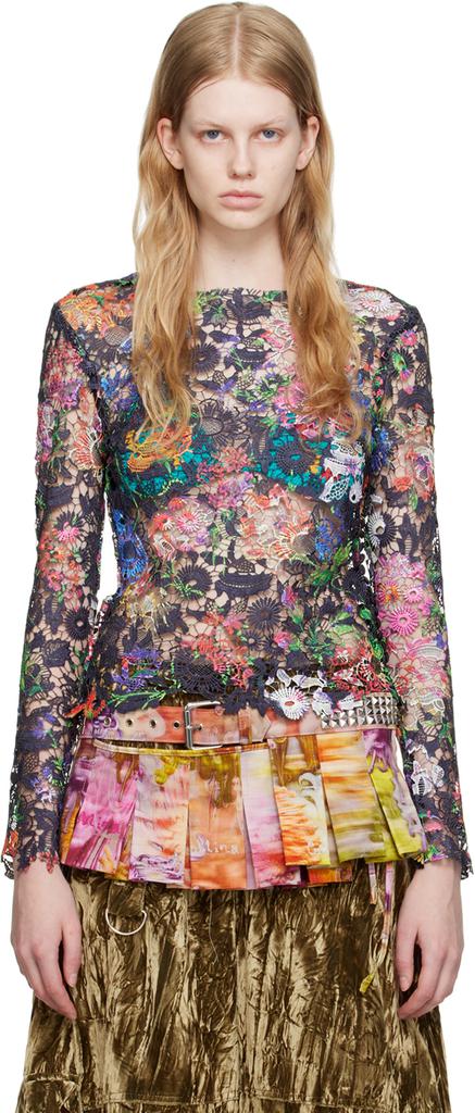 Collina Strada Gray Clover T-shirt - T-Shirts - Save Extra Collina Strada Gray Clover T-shirt - T-Shirts - Save Extra