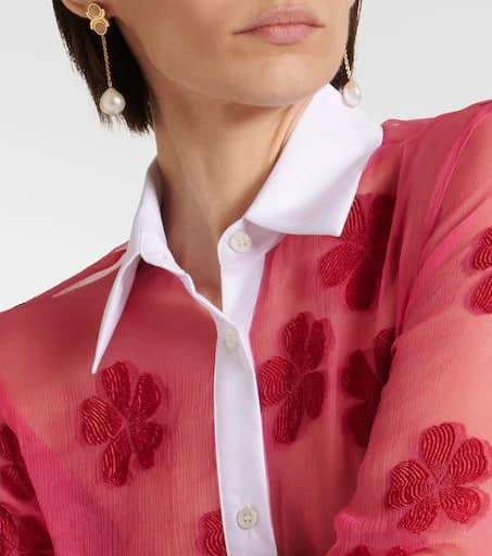 Dries Van Noten Floral cotton jacquard shirt 4