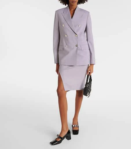 Versace Gianni Ribbon 55 leather pumps 2