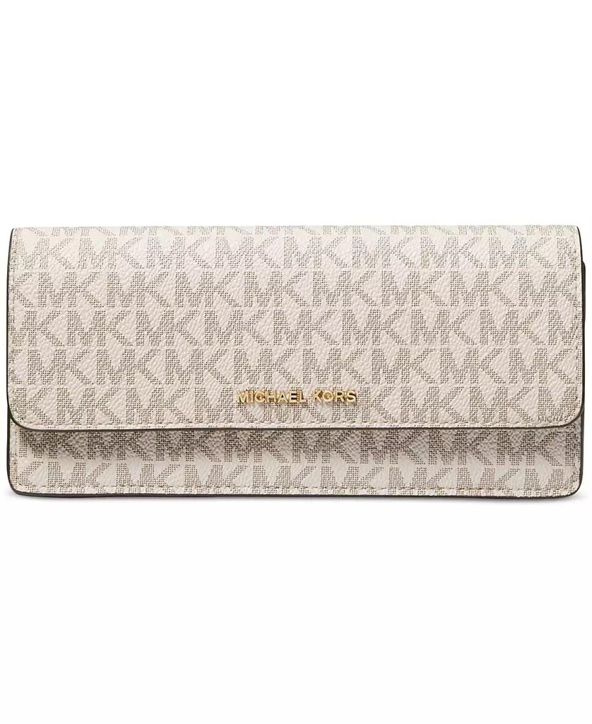 Michael Kors Jet Set Logo Large Flat Wallet