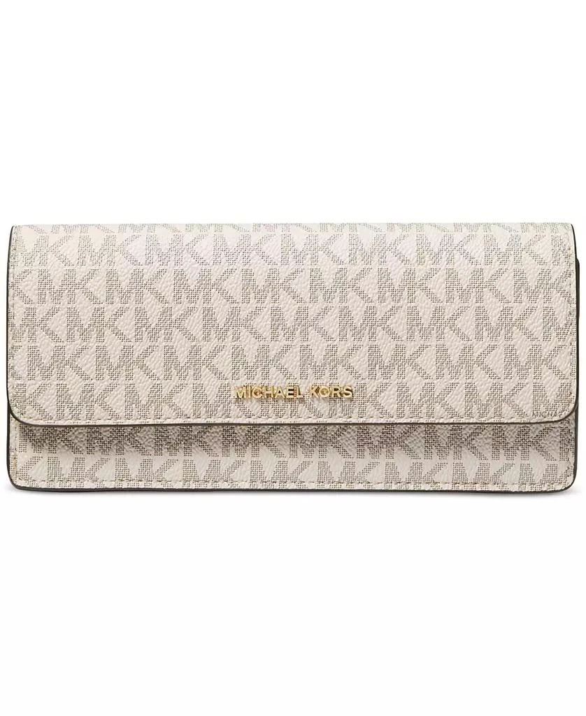 Michael Kors Jet Set Logo Large Flat Wallet 1