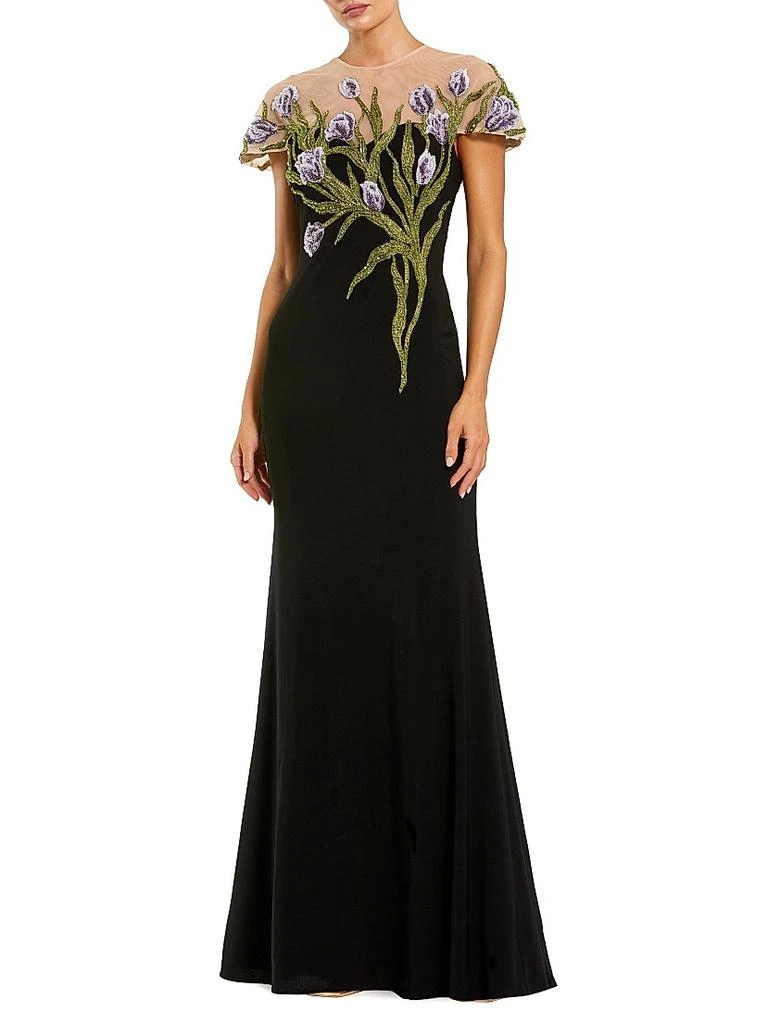 Adrianna Papell Ruffle crepe halter gown - Dresses & Skirts