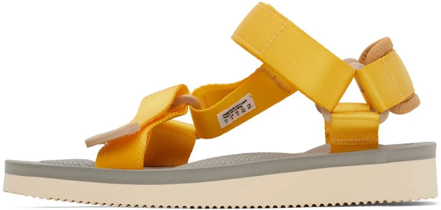 Suicoke Yellow & Beige DEPA-Cab Sandals 3