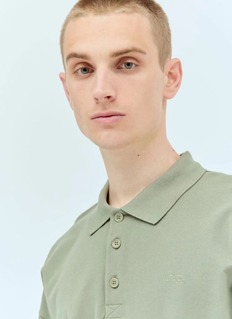 A.P.C. ogo Embroidered Polo Shirt 4