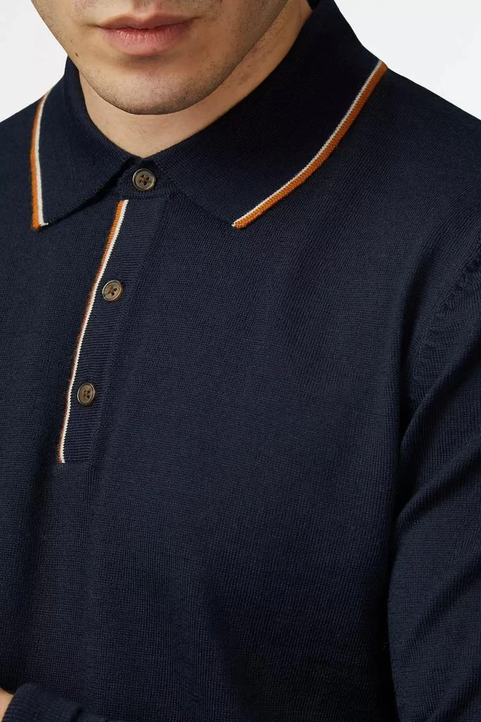 Ben Sherman Ben Sherman Tipped Merino Polo 3
