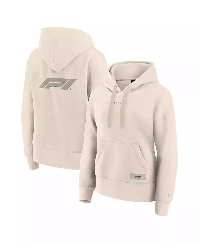 Formula 1 Women's Cream Elements Future Ground Subtle Tonal Pullover Hoodie
