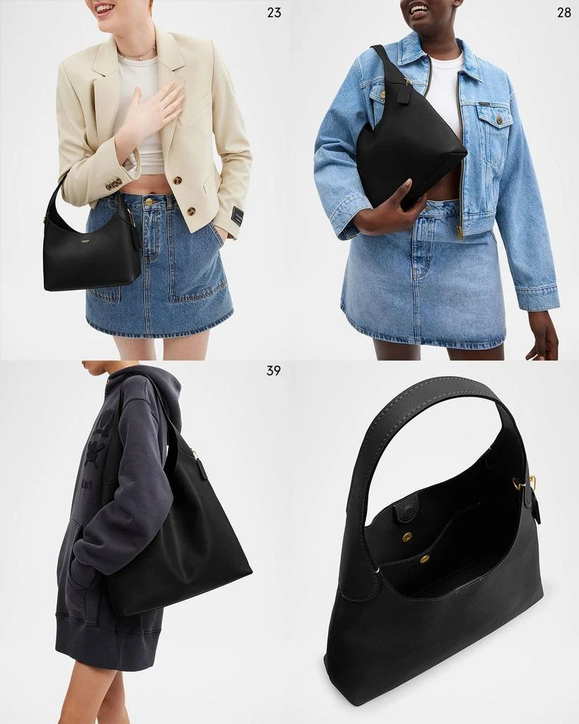 Coach Brooklyn 28 Grain Leather Shoulder Bag 8
