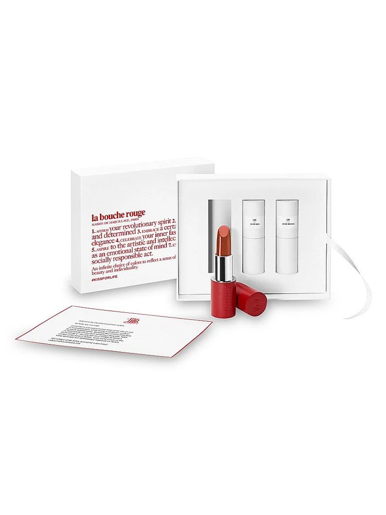La Bouche Rouge Lipstick Set With Fine Leather Case 1