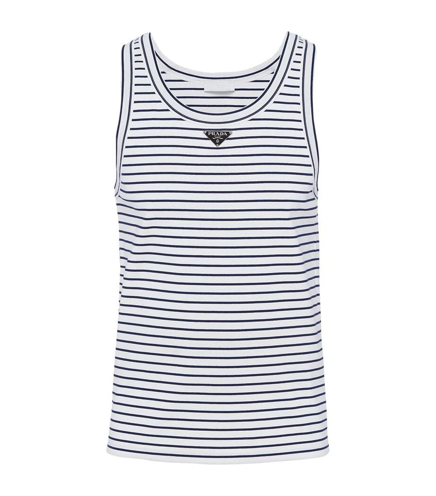 Prada Striped Triangle Tank Top 1