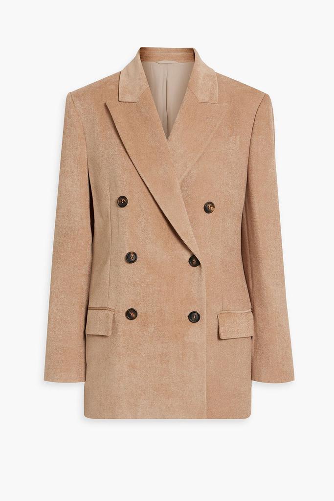 Brunello Cucinelli Double-breasted bead-embellished cotton