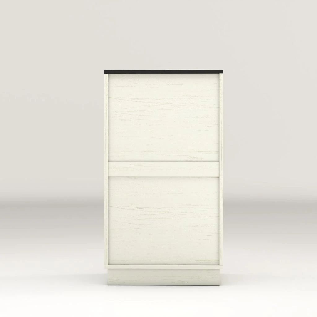 Streamdale Furniture Streamdale 10-Gallon Woodgrain Tilt-Out Trash Cabinet with Hideaway Drawer 
Pull-Out Bin 6