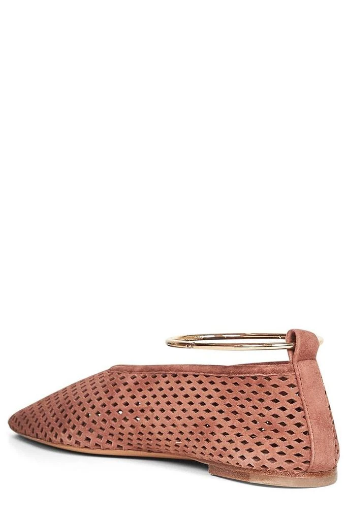 Jil Sander Jil Sander Pointed Toe Perforated Ballet Flats 3