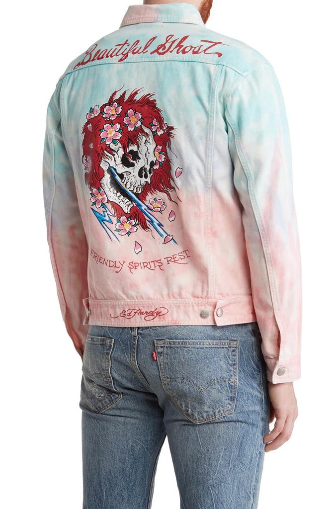 Ed Hardy Beautiful Ghost Trucker Jacket