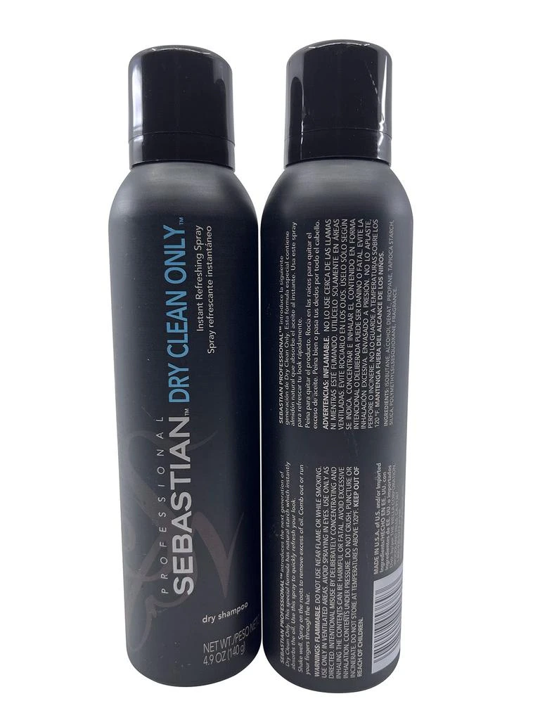 Sebastian Dry Clean Only Instant Refreshing Spray Dry Shampoo 4.9 OZ Set of 2 2