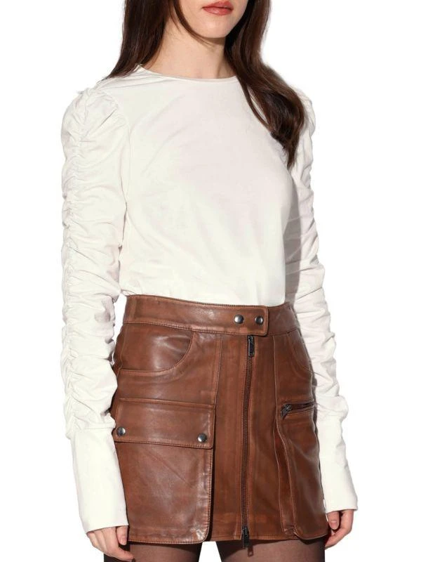 Walter Baker Ruched Sleeve Top 3