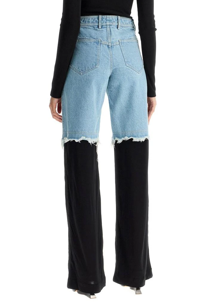 Christopher Esber high-waisted jeans with jersey inserts 3