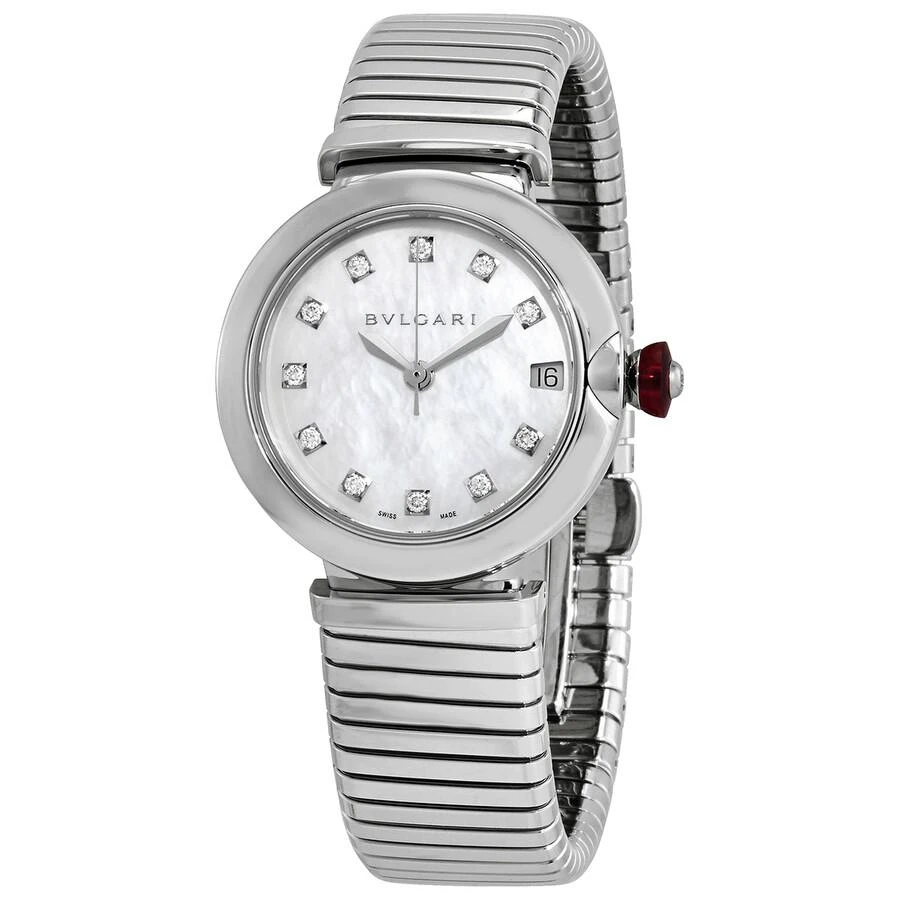 BVLGARI Bvlgari Lucea Automatic Diamond Mother of Pearl Dial Ladies Watch 103100