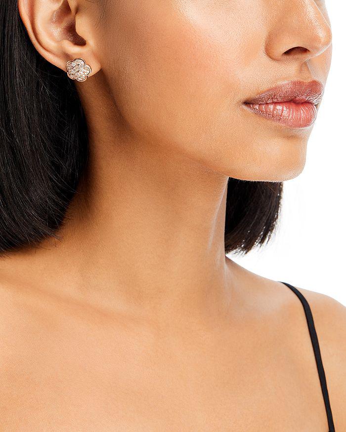 Pasquale Bruni 18K Rose Gold Petit Joli Diamond Flower Stud Earrings - Exclusive