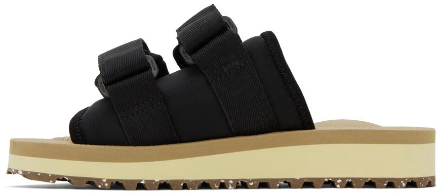 Suicoke Black & Beige Moto-Cab-Eco Sandals 3