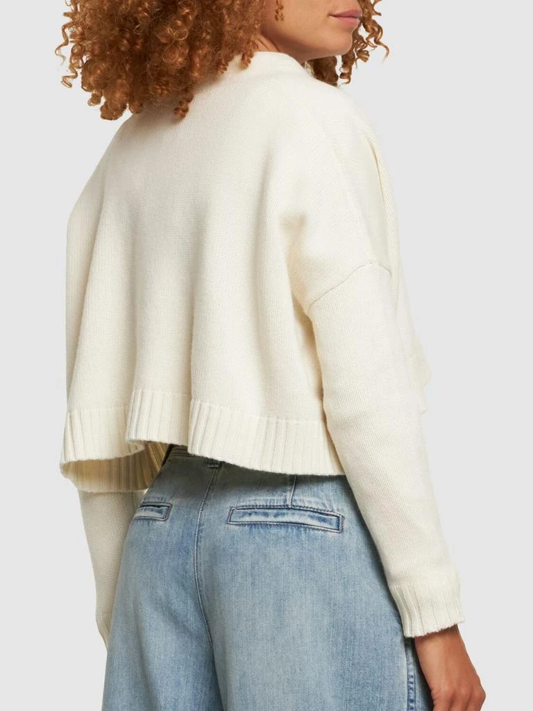 MAX MARA Sabbia Wool & Cashmere Crop Cardigan 2