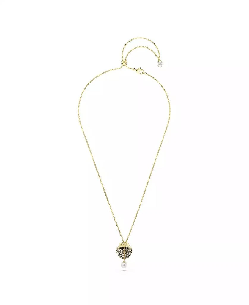 Swarovski Crystal Swarovski Imitation Pearl, Shell, White, Gold-Tone Idyllia Y Pendant Necklace 2