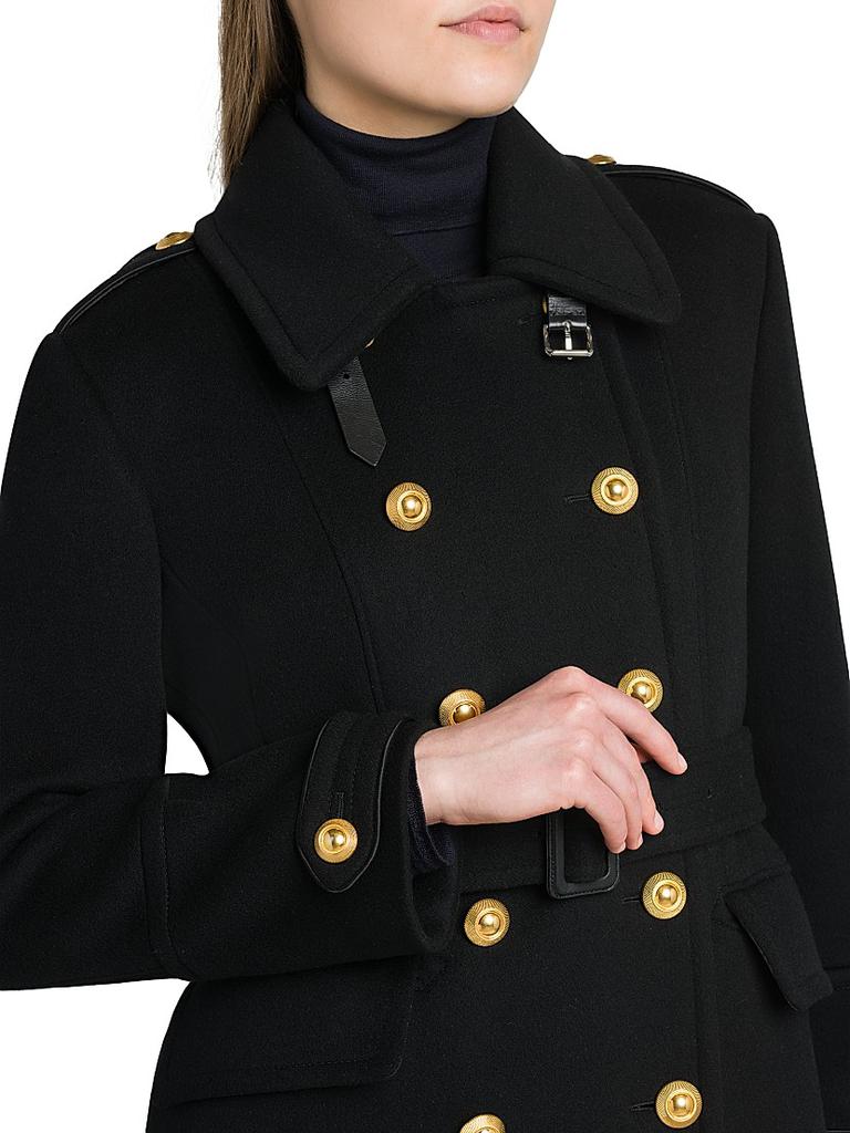 Tom Ford Wool Double-Breasted Belted Coat - Coats - Free