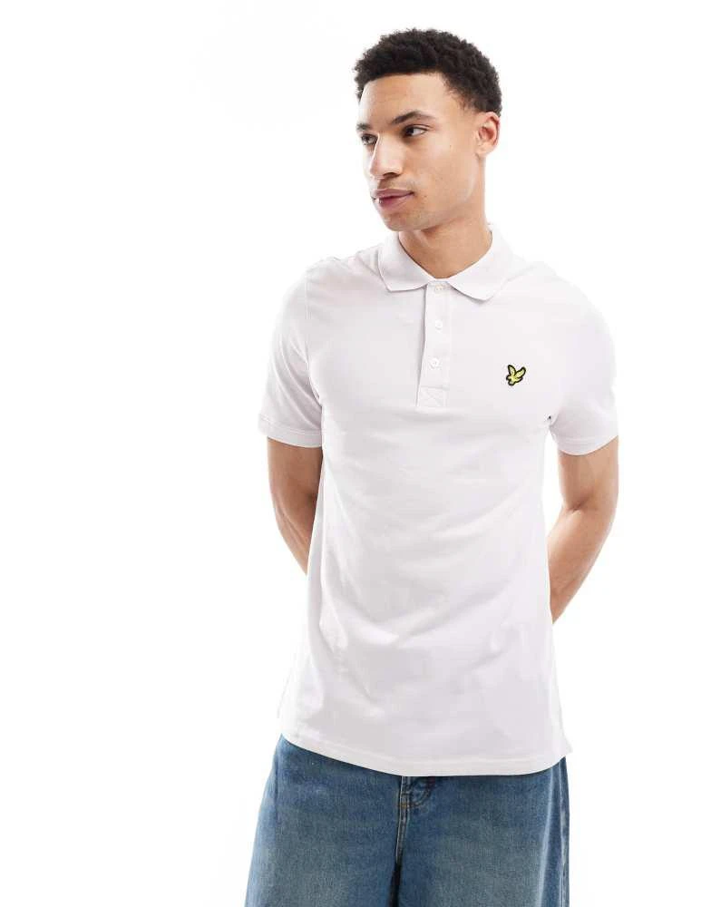 Lyle & Scott Lyle & Scott Ss polo shirts plain polo shirt in x599 mist lilac 1