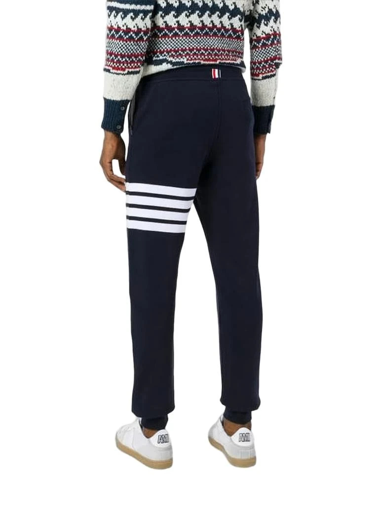 Thom Browne Black Jogger Pants with Distinctive Stripe Detail 4