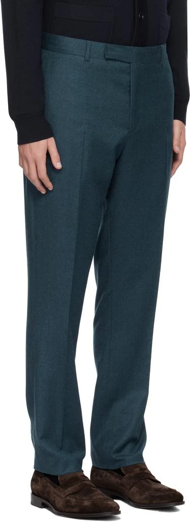 Paul Smith Blue Overdyed Wool-Cashmere Flannel Suit 4