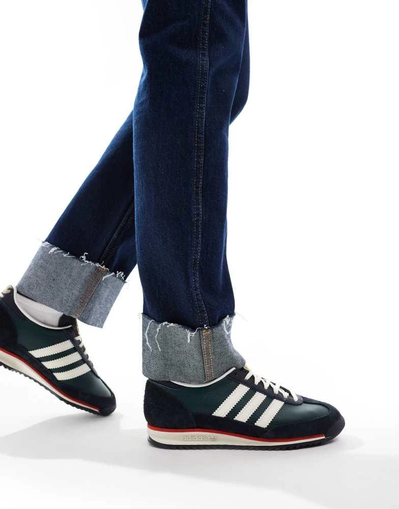 Adidas adidas Originals SL 72 OG trainers in navy and white 5