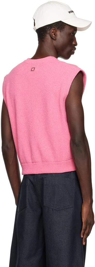 WOOYOUNGMI Pink V-Neck Vest 3