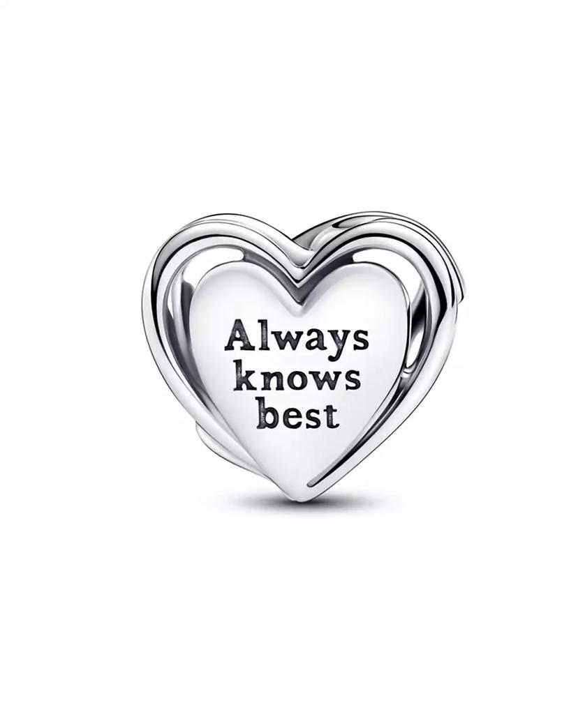 PANDORA Openwork M0M Heart Charm