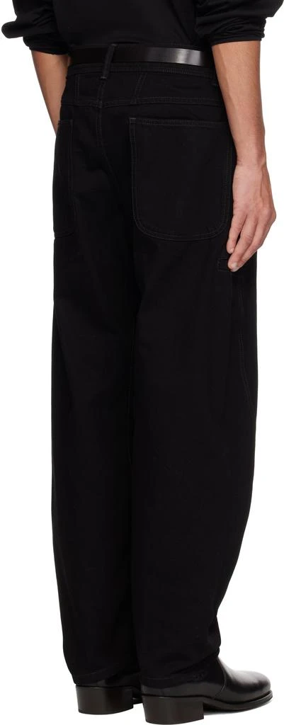 Lemaire Black Twisted Workwear Jeans 3