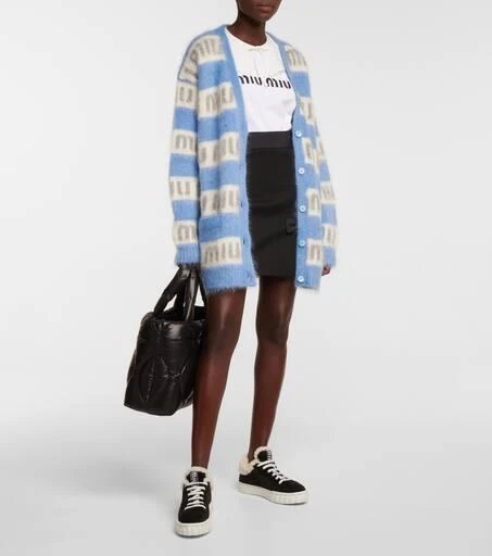 Miu Miu Shearling-lined suede sneakers 2