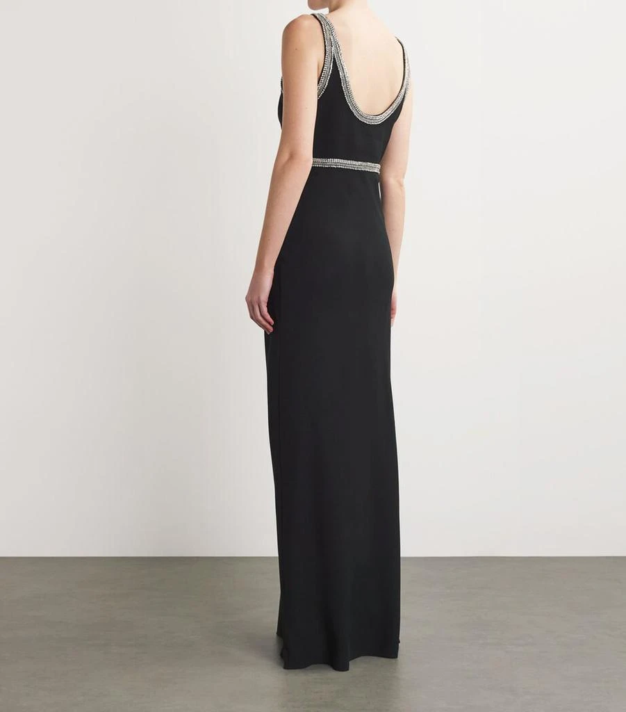 VERONICA BEARD Bead-Trim Flores Maxi Dress 3