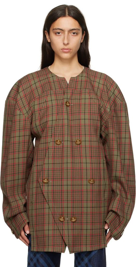 Vivienne Westwood Green Sheikh Peacoat 1