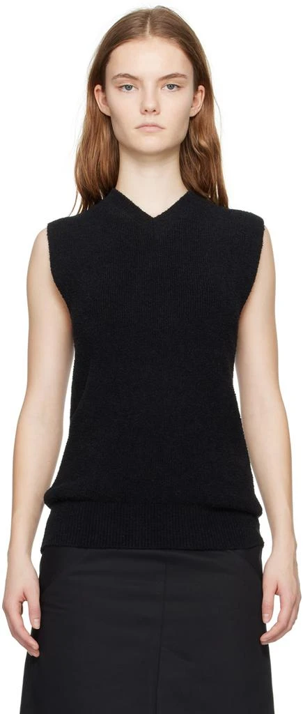 Totême Black V-Neck Tank Top 1