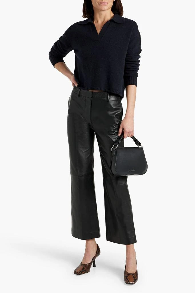 Joseph Talia leather kick-flare pants 2