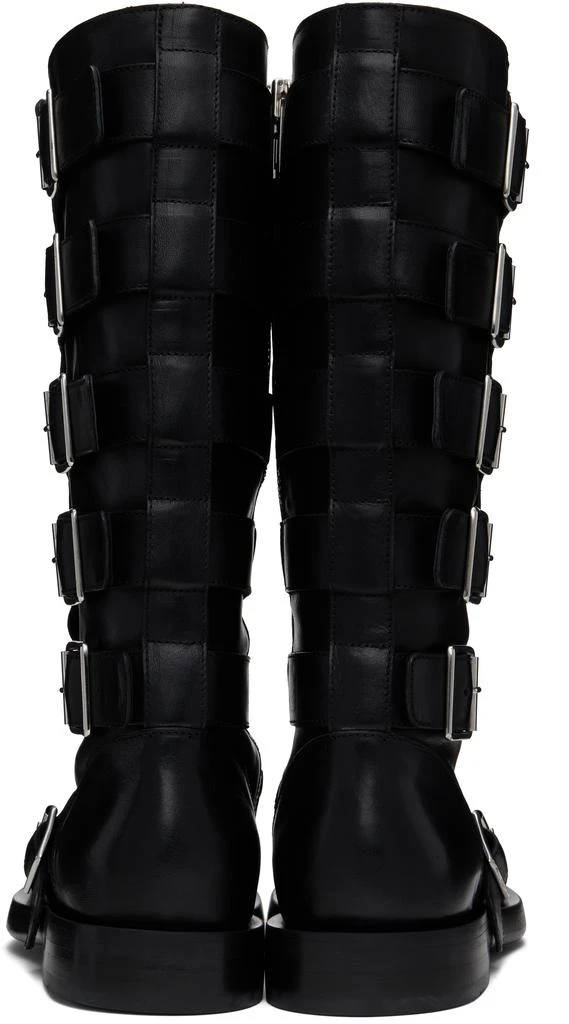 ANN DEMEULEMEESTER Black Jace Biker Boots 2