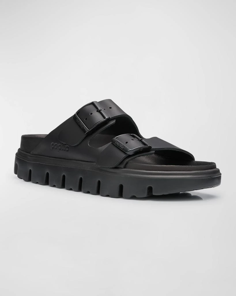 Birkenstock Arizona Exquisite Leather Dual-Buckle Platform Sandals 2