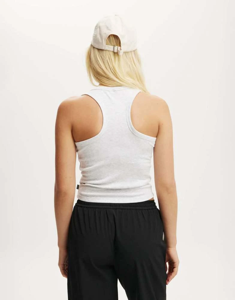 Cotton:On Cotton On active rib thin racer tank in grey 2